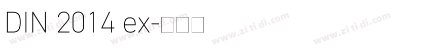 DIN 2014 ex字体转换